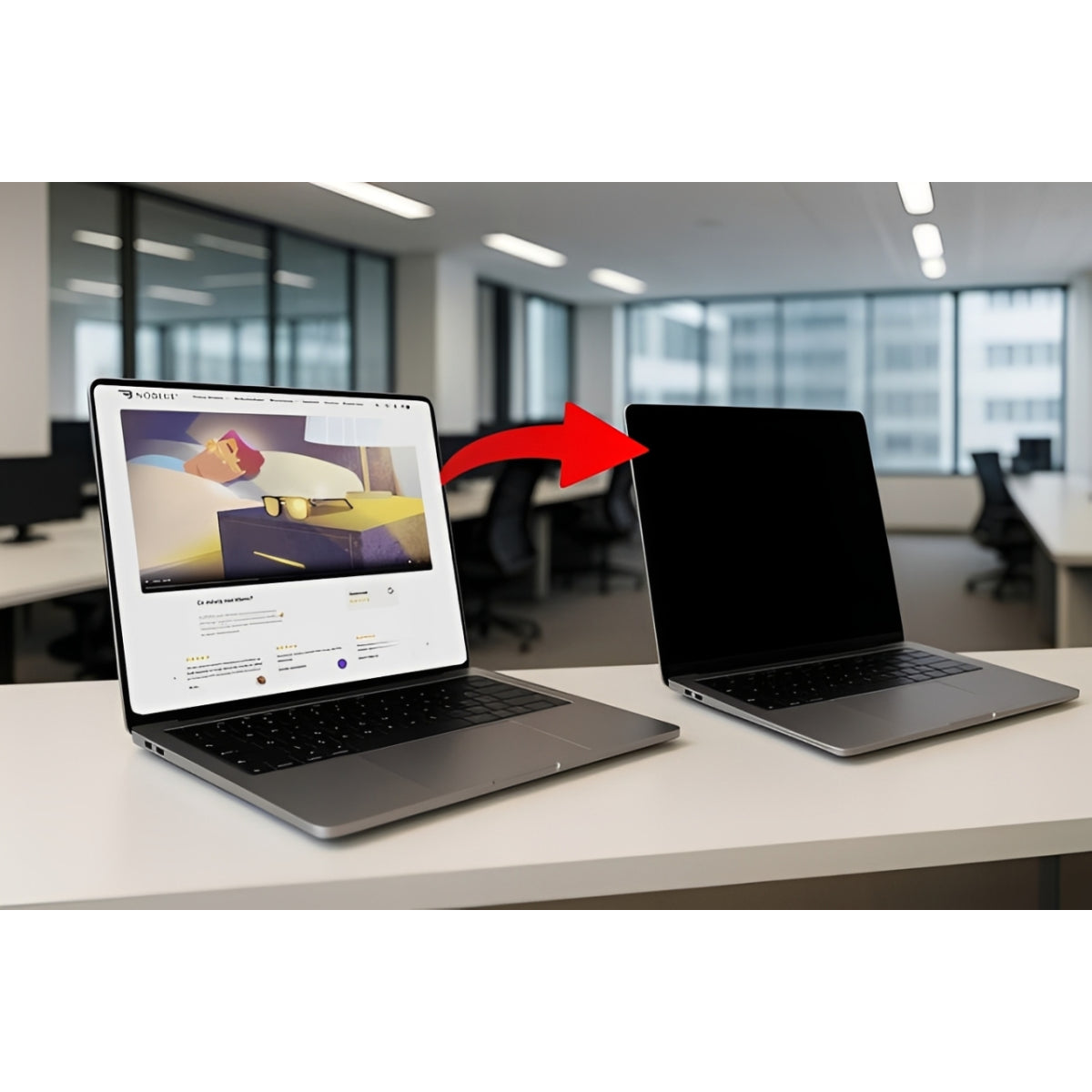 Magnetic Privacy Filter for MacBook Pro 16.2" - view 2