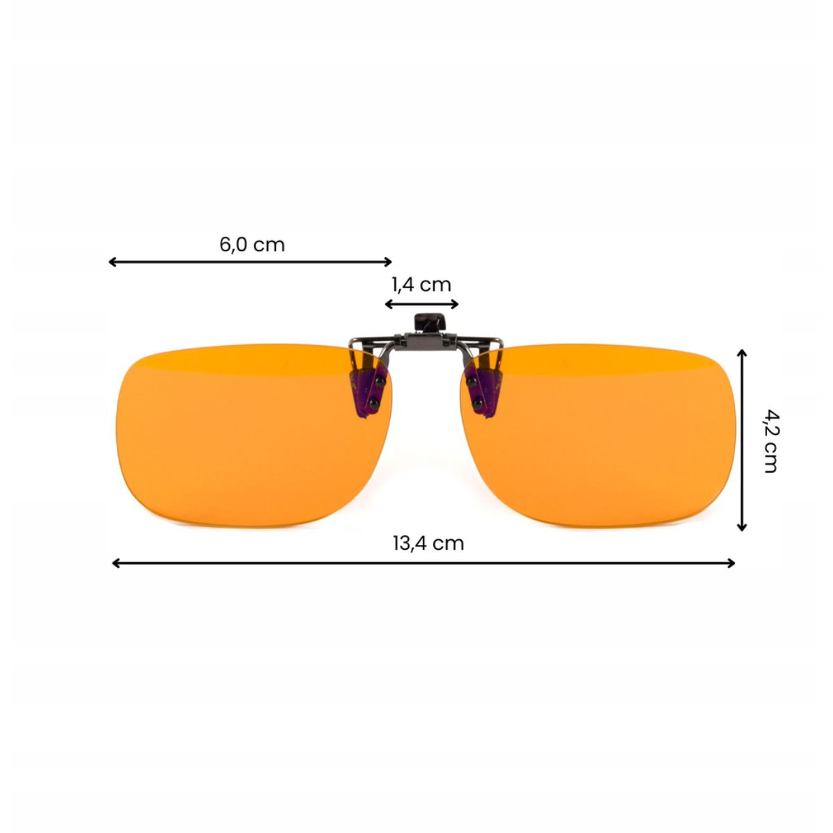 Orange Glasses Clip-On - view 9