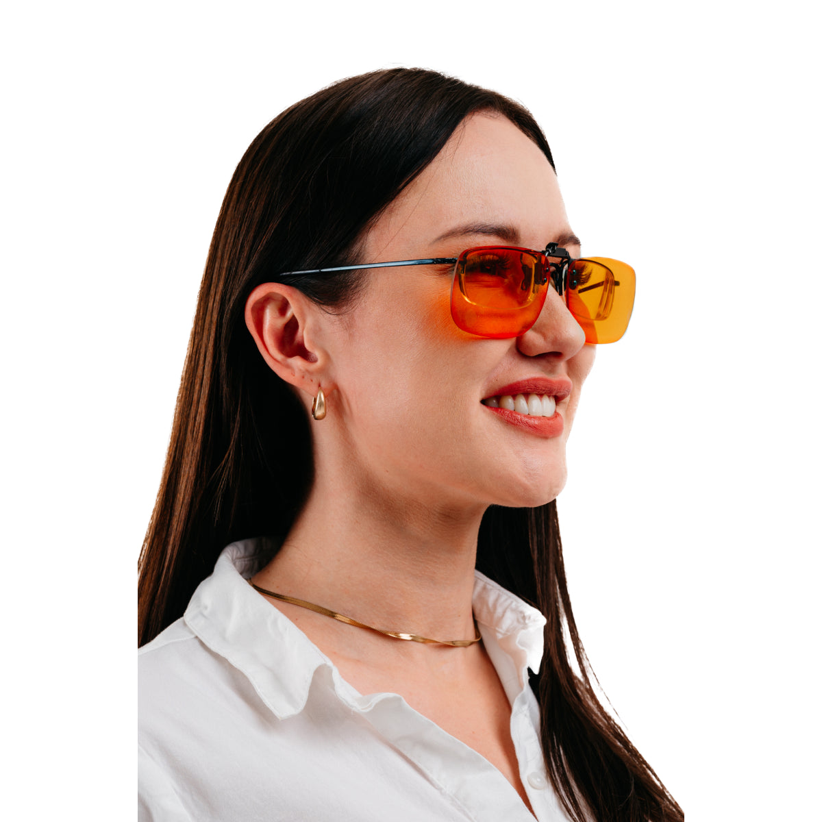 Orange Glasses Clip-On - view 5