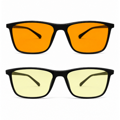 Royal Black Glasses Set